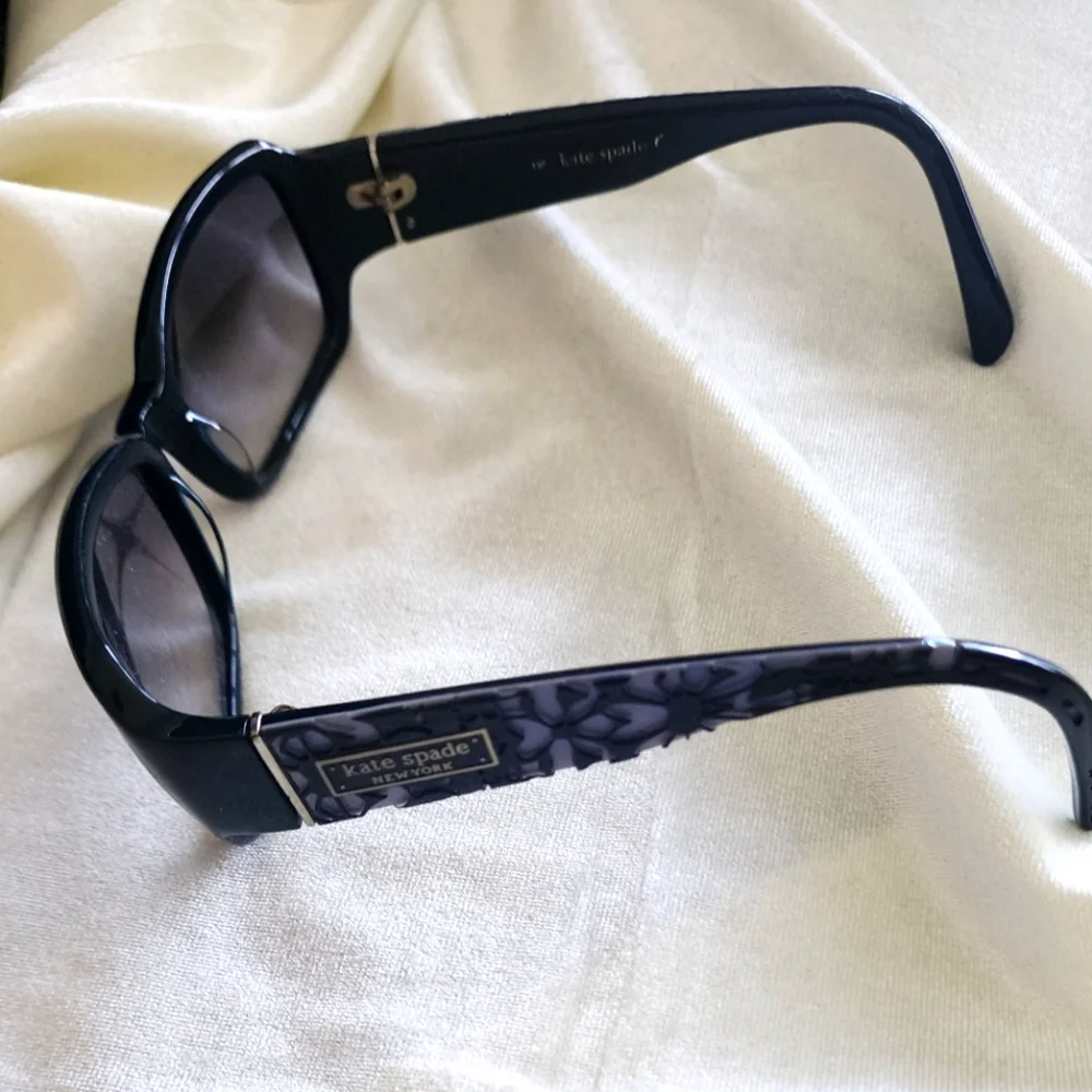 Kate Spade Vintage Black Fredas Sunglasses - Picture 2 of 5